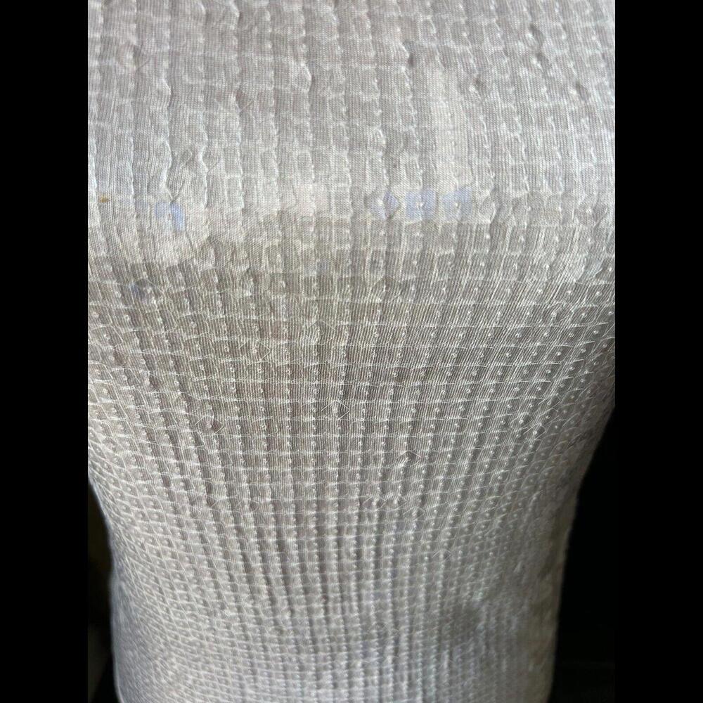 👚🩷Designer Cache Pale Pink Sequin Sleeveless Boat Neck Banded Bottom Size M - Picture 2 of 5